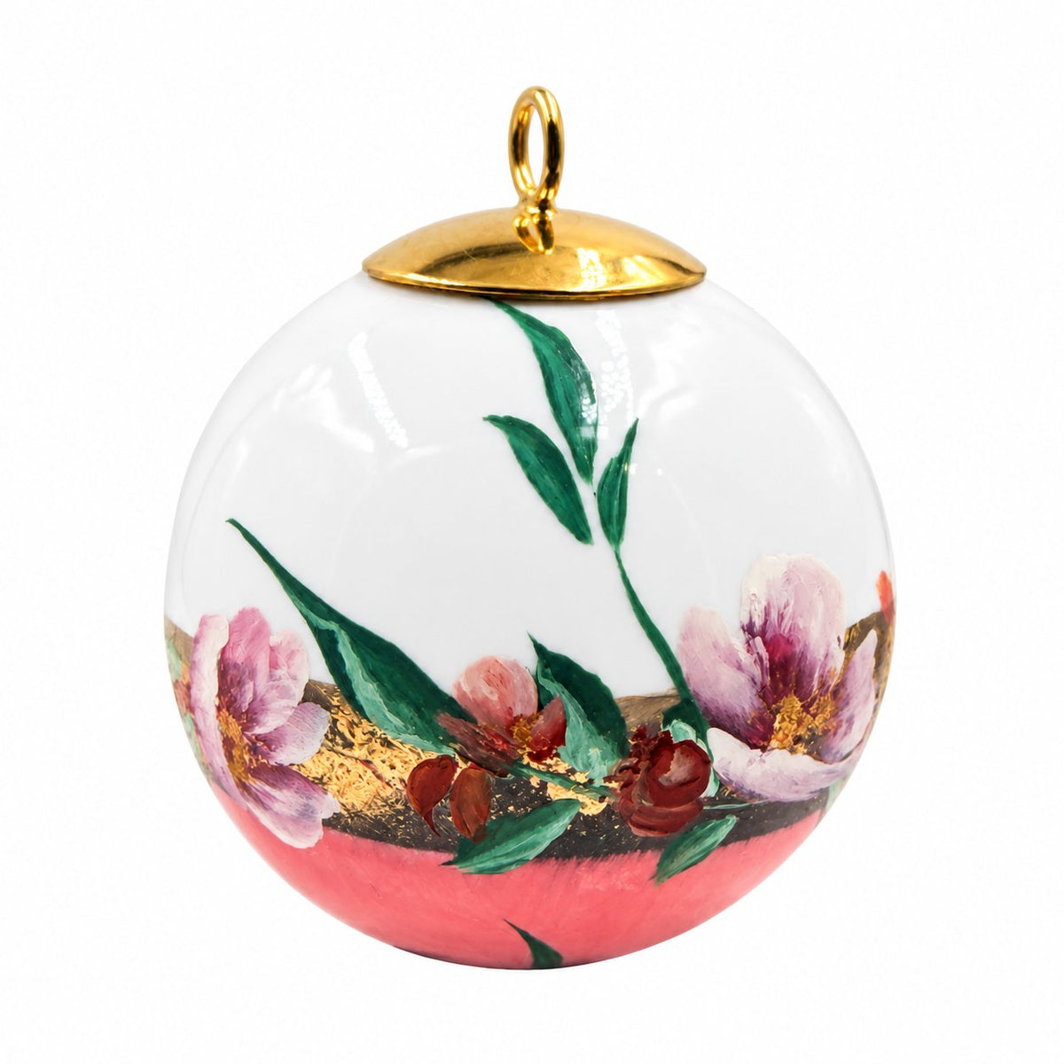Boule de Noël fleurs — 5,5 cm — Réf. 32