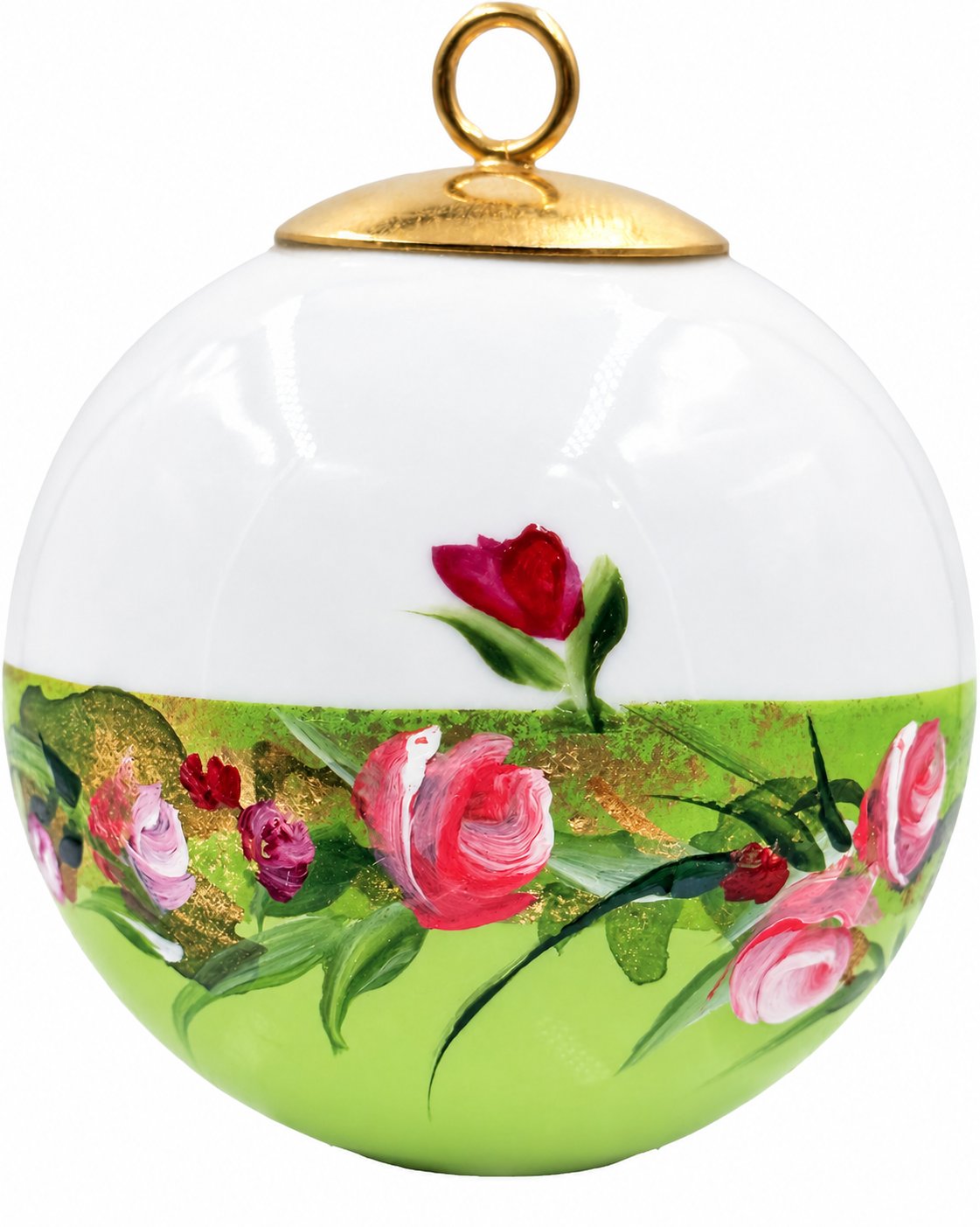Boule de Noël fleurs — 5,5 cm — Réf. 05