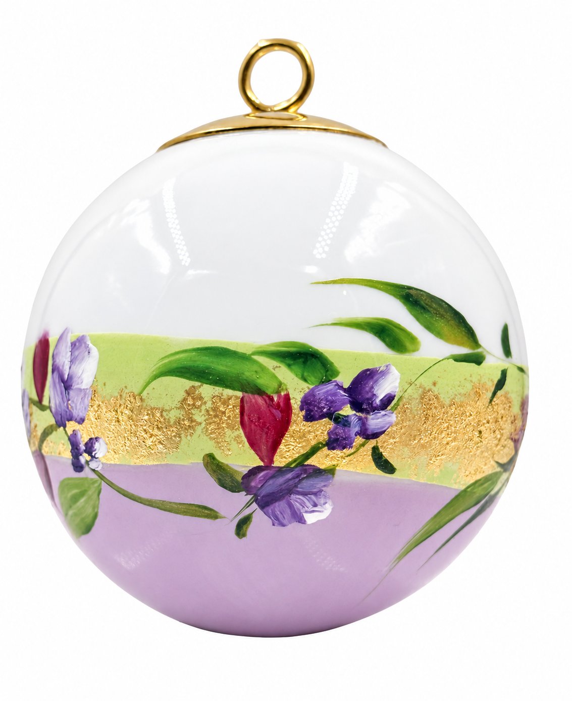Boule de Noël fleurs — 5,5 cm — Réf. 11