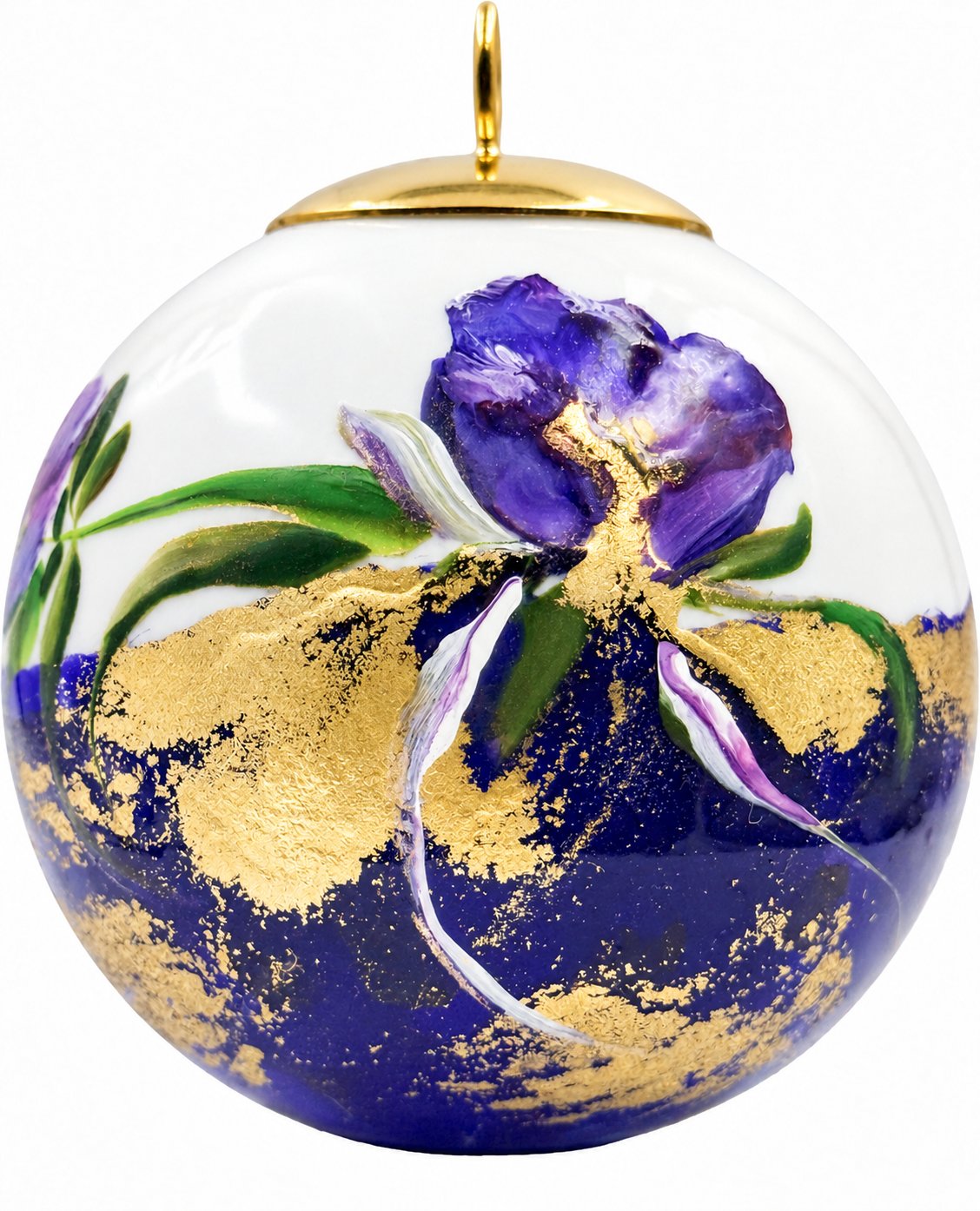 Boule de Noël fleurs — 5,5 cm — Réf. 25