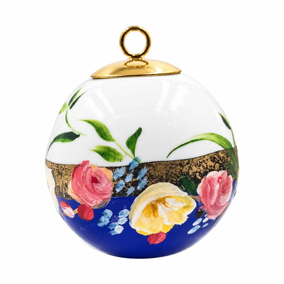 Boule de Noël fleurs — 5,5 cm — Réf. 34