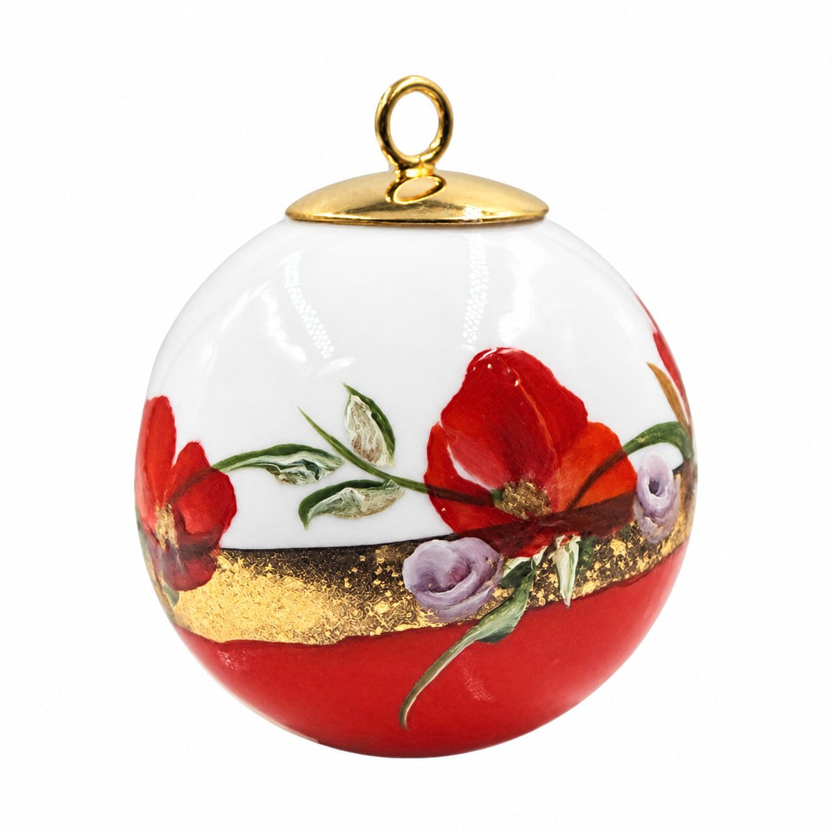 Boule de Noël fleurs — 5,5 cm — Réf. 35