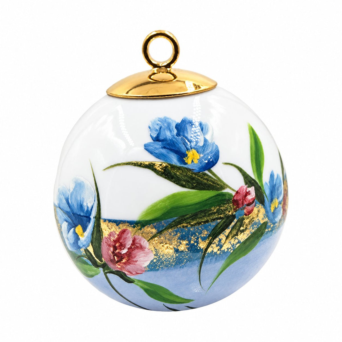 Boule de Noël fleurs — 5,5 cm — Réf. 36