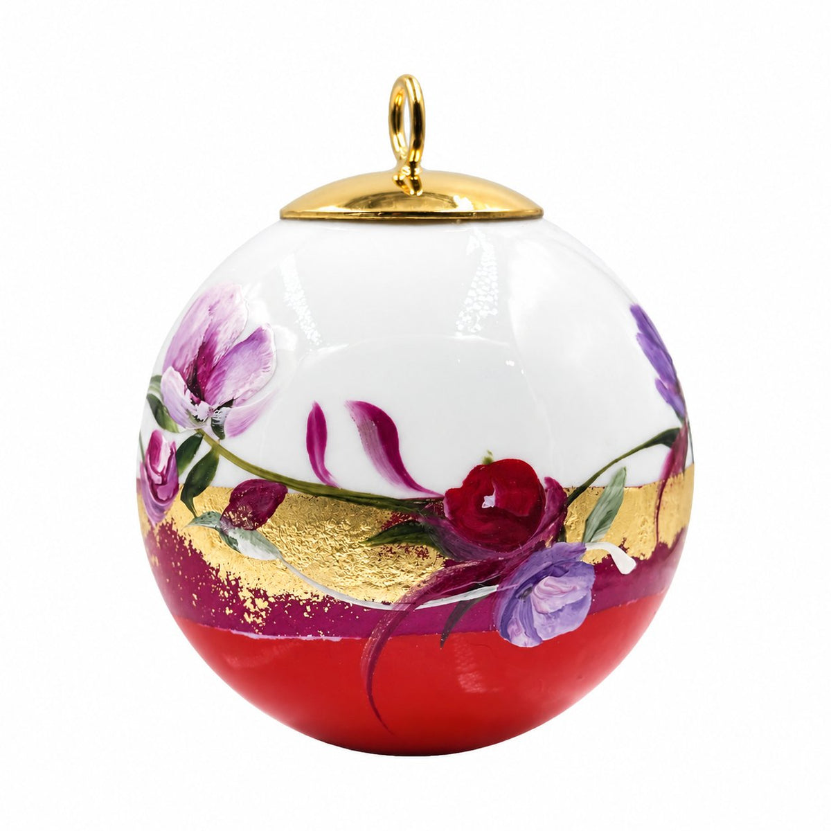 Boule de Noël fleurs — 5,5 cm — Réf. 41