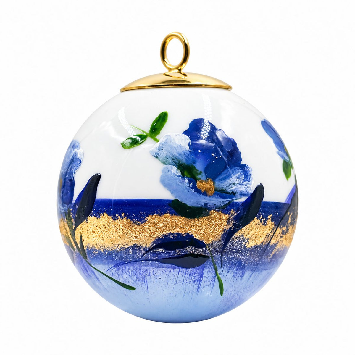 Boule de Noël fleurs — 5,5 cm — Réf. 42