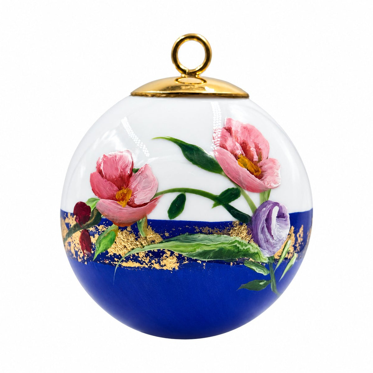Boule de Noël fleurs — 5,5 cm — Réf. 48