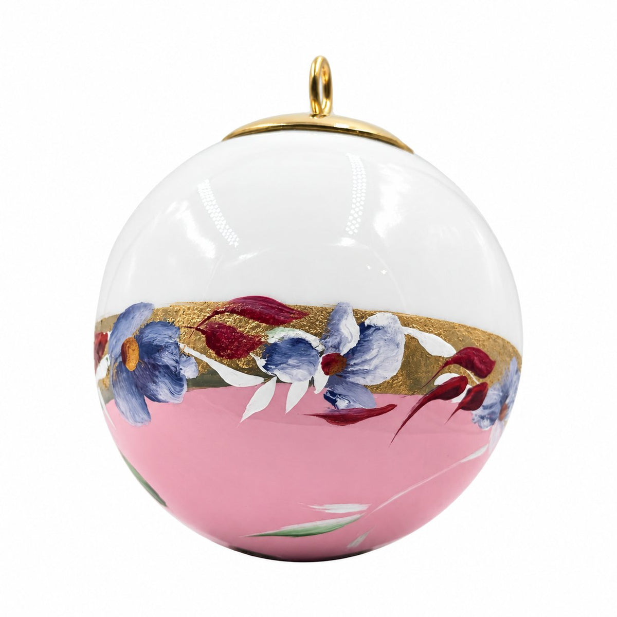 Boule de Noël fleurs — 5,5 cm — Réf. 49