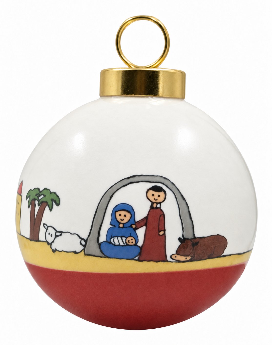 La Crèche — Boule de Noël personnalisée