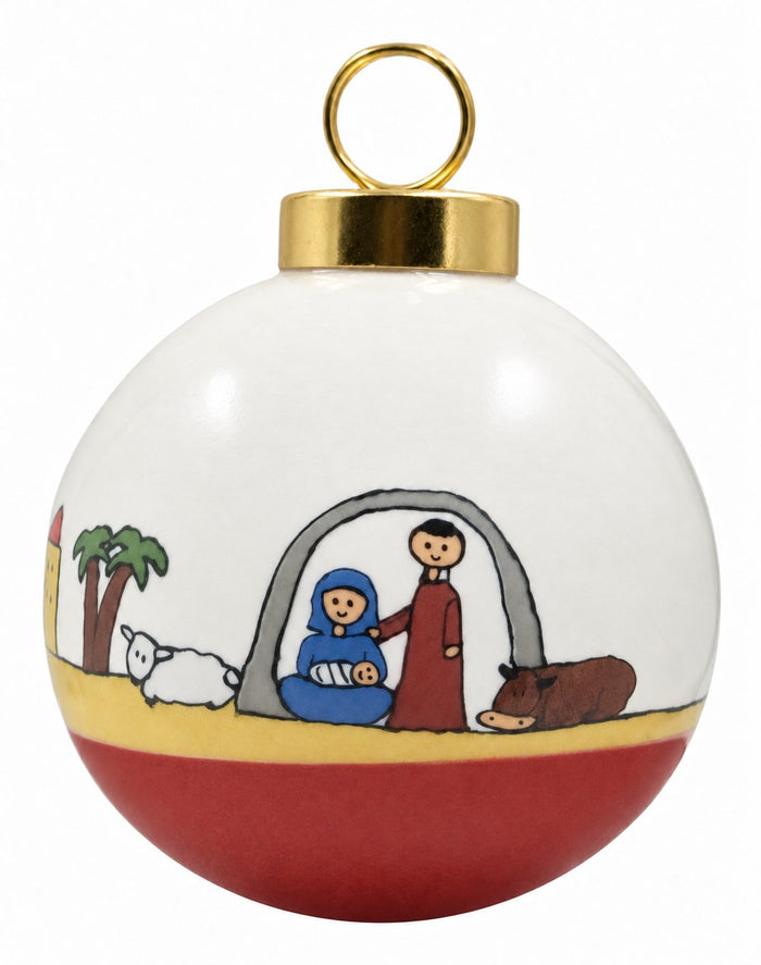 La Crèche — Boule de Noël personnalisée