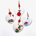 Cœurs en porcelaine — Lot de 4 — 05 — vue 1