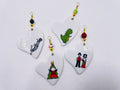 Cœurs en porcelaine — Lot de 4 — 08 — vue 1