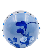 Boule de Noël fleurs avec perles — 7 cm — Réf. A01 — vue 4
