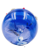Boule de Noël fleurs avec perles — 7 cm — Réf. A09 — vue 3