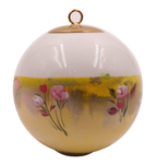 Boule de Noël fleurs avec perles — 7 cm — Réf. A12 — vue 2