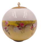 Boule de Noël fleurs avec perles — 7 cm — Réf. A12 — vue 3