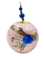 Boule de Noël fleurs avec perles — 7 cm — Réf. A16 — vue 3
