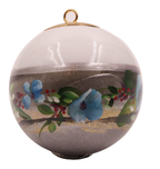 Boule de Noël fleurs avec perles — 7 cm — Réf. A17 — vue 3