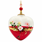 Cœur de Noël fleurs personnalisable — Réf. 01 — autre face