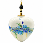 Cœur de Noël fleurs personnalisable — Réf. 05 — autre face