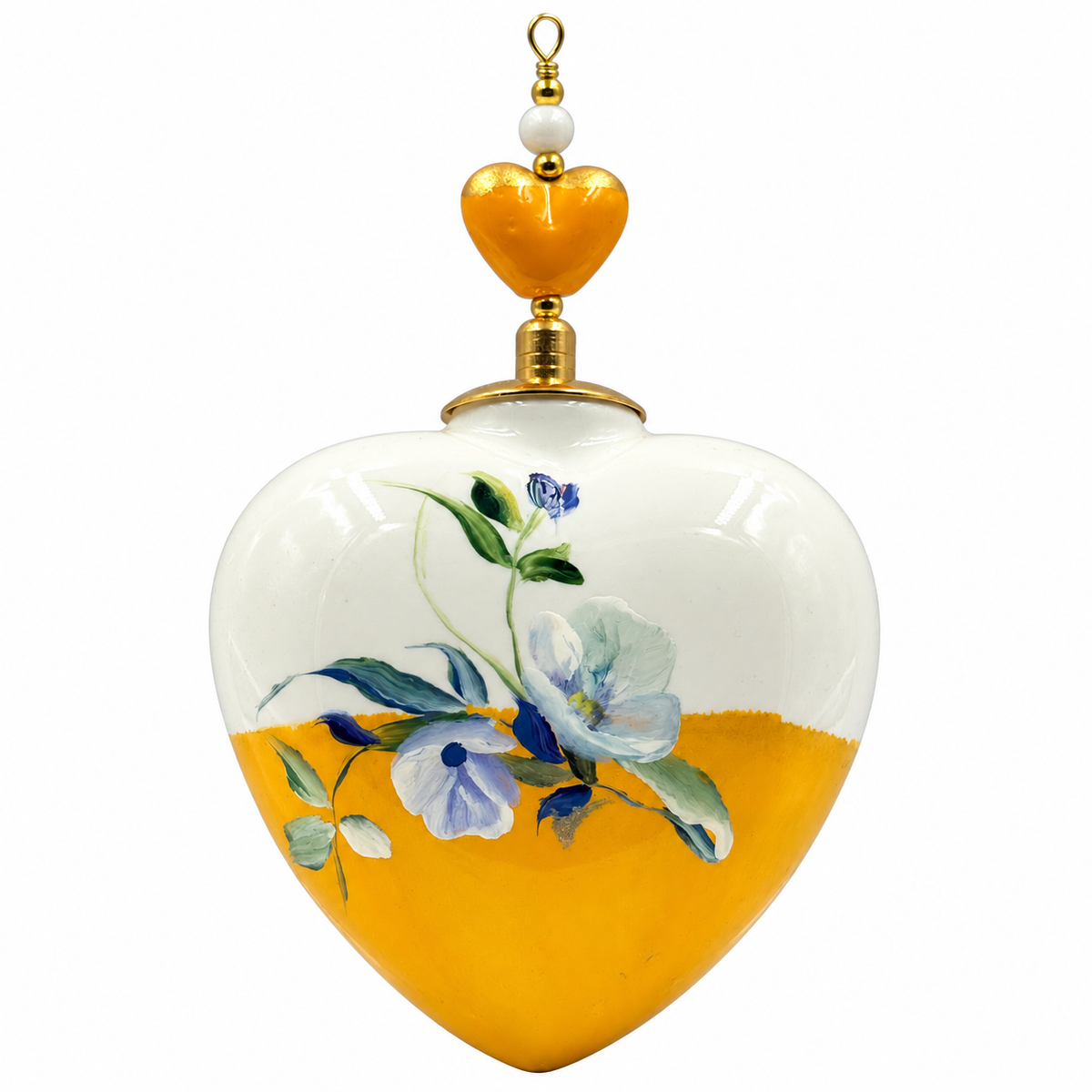 Cœur de Noël fleurs personnalisable — Réf. 06 — autre face
