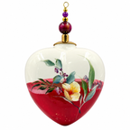 Cœur de Noël fleurs personnalisable — Réf. 08 — autre face