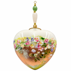 Cœur de Noël fleurs personnalisable — Réf. 10 — autre face