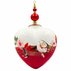 Cœur de Noël fleurs personnalisable — Réf. 13 — autre face