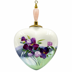 Cœur de Noël fleurs personnalisable — Réf. 15 — autre face