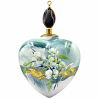 Cœur de Noël fleurs personnalisable — Réf. 16 — face principale