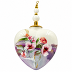 Cœur de Noël fleurs personnalisable — Réf. 18 — face principale
