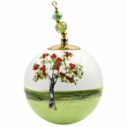 Boule de Noël en porcelaine avec perles et strass 8 cm, référence 06, vue complémentaire 4