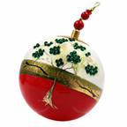 Boule de Noël en porcelaine avec perles et strass 8 cm, référence 07, vue complémentaire 1