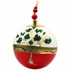 Boule de Noël en porcelaine avec perles et strass 8 cm, référence 07, vue complémentaire 4