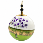 Boule de Noël en porcelaine avec perles et strass 8 cm, référence 09, vue complémentaire 11