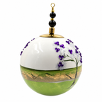 Boule de Noël en porcelaine avec perles et strass 8 cm, référence 09, vue complémentaire 8