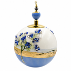 Boule de Noël en porcelaine avec perles et strass 8 cm, référence 12, vue complémentaire 4