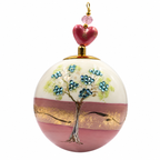 Boule de Noël en porcelaine avec perles et strass 8 cm, référence 13, vue complémentaire 4