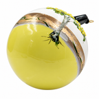 Boule de Noël en porcelaine avec perles et strass 8 cm, référence 14, vue complémentaire 1