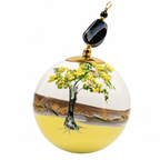 Boule de Noël en porcelaine avec perles et strass 8 cm, référence 14, vue complémentaire 4
