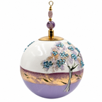 Boule de Noël en porcelaine avec perles et strass 8 cm, référence 15, vue complémentaire 5