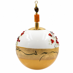 Boule de Noël en porcelaine avec perles et strass 8 cm, référence 16, vue complémentaire 3